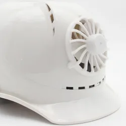 Solar powered safety helmet - with fan - construction / hard work - work safetySafety & protection