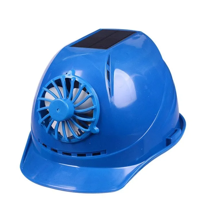 Solar powered safety helmet - with fan - construction / hard work - work safetySafety & protection