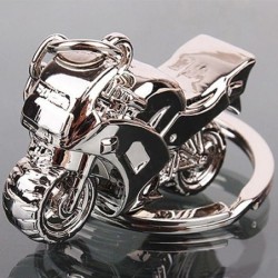 Srebrny brelok w kształcie motocyklaBreloczki Do Kluczy