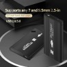 TISHRIC - SSD / HDD case - external enclosure - 2.5 inch SATA to USB 3.0 / USB 2.0HDD case