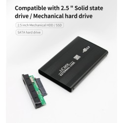 TISHRIC - SSD / HDD case - external enclosure - 2.5 inch SATA to USB 3.0 / USB 2.0HDD case