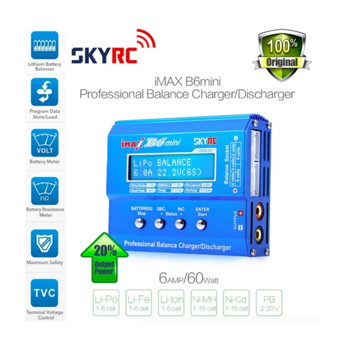 SKYRC Imax B6 Mini 60W Battery Balance Charger DischargerRC Toys