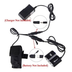 Front bicycle dual lamp - waterproof - USB - 8000LM - 2 X T6 LEDLights