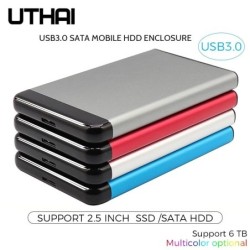 UTHAI T44 - obudowa USB 3.0 HDD - dla 2,5 cala SSD SATA - obsługa 6 TBDyski twarde SSD