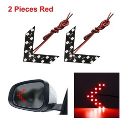 LED mirror turning signal lights - 14 LEDS - arrow shape - 2 piecesTurning lights