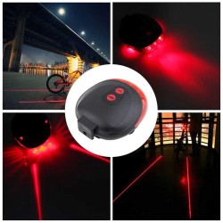 Rowerowe światło laserowa - tylna lampa LED - wodoodpornaŚwiatła