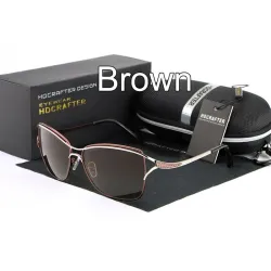HDCRAFTER - okulary przeciwsłoneczne w stylu kocich oczu - spolaryzowane - UV400Okulary Przeciwsłoneczne