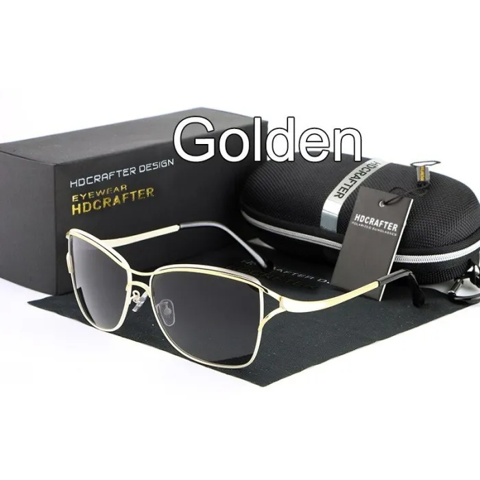 HDCRAFTER - okulary przeciwsłoneczne w stylu kocich oczu - spolaryzowane - UV400Okulary Przeciwsłoneczne