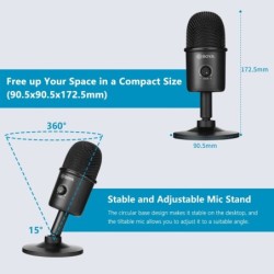 BOYA BY-CM3 - mikrofon pojemnościowy USB - z funkcją nagrywaniaMikrofony