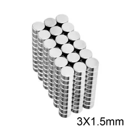 N52 - magnes neodymowy - mocny krążek - 3 * 1.5mm - 20 sztukN52