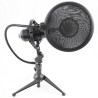 BM8000 - wired recording condenser - microphone - shock mount - stand - 3.5mm plugMicrophones