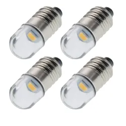 E10 - 1447 - żarówka LED - 3V / 6V / 12V - 4 / 8 sztukE10