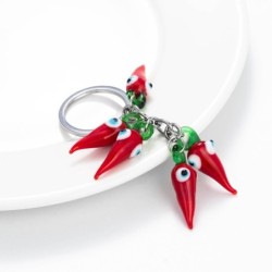 Lucky eye - red chilli - keychainKeyrings