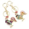 Crystal rooster keychainKeyrings
