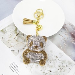 Kryształowa panda / frędzel - breloczekBreloczki Do Kluczy