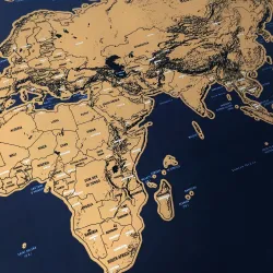 Personalized World Map - mini poster - wall sticker - scratch-coatedWall stickers
