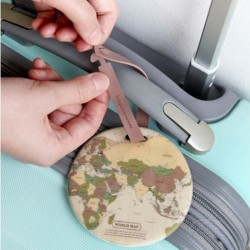 World map - ID / address holder - luggage tag - travel accessoriesOutdoor & Camping