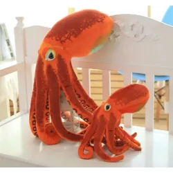 Orange octopus - plush toy - 30cm - 50cmCuddly toys