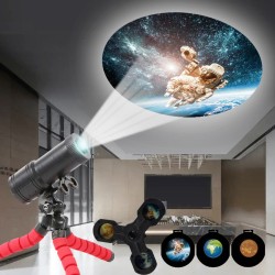 Projektor światła LED - obrotowy - lot kosmiczny - ziemia - księżycOświetlenie sceniczne i eventowe