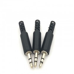 Headphone audio jack plug - male connector - 35mm - 5 piecesPlugs