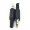 Headphone audio jack plug - male connector - 35mm - 5 piecesPlugs