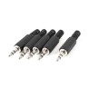 Headphone audio jack plug - male connector - 35mm - 5 piecesPlugs