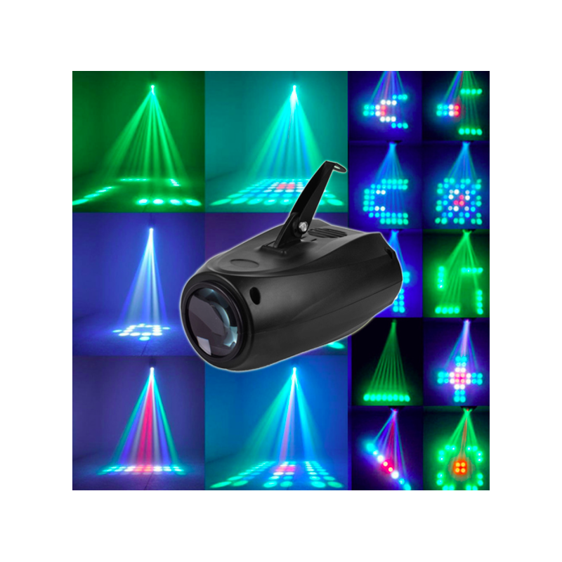 Sceniczna lampa laserowa - projektor świetlny - LED - 64 RGBW - 10WOświetlenie sceniczne i eventowe