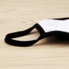 Reusable protective face mask - cotton - black - with patternMouth masks