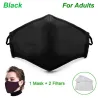 Protective face / mouth mask - with 2 PM25 activated carbon filters - reusableMouth masks