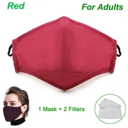 Protective face / mouth mask - with 2 PM25 activated carbon filters - reusableMouth masks
