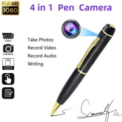 Długopis 4 w 1 - kamera FHD 1080P - zdjęcia - nagrywanie wideo / audio - długopis do pisaniaOłówki & Długopisy