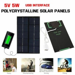 Panel słoneczny USB - szybka ładowarka - 5WPaneli słonecznych