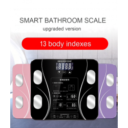 Elektroniczna inteligentna waga - 13 indeksów ciała - tkanka tłuszczowa - BMI - wyświetlacz LCDWagi