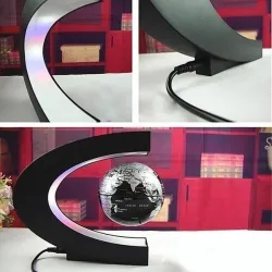 Floating / levitating globe - world map - magneticOffice