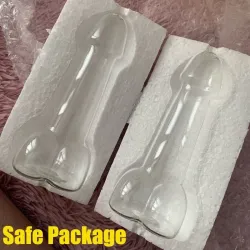 Szklanka do picia w kształcie penisa - ze słomkami / lejkiem - 150 ml - 2 sztukiBar Zaopatrzenie