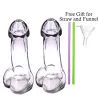 Penis shaped drinking glass - with straws / funnel - 150 ml - 2 piecesBar supply