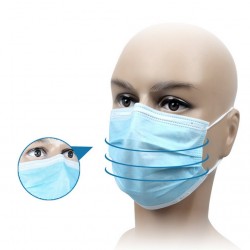 Disposable face / mouth mask - disposable - blue - 50 piecesMouth masks