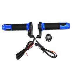 22mm - 7/8" - 12V - motorcycle handlebars - electric heated grips - aluminum - 2 piecesHand Grips & End