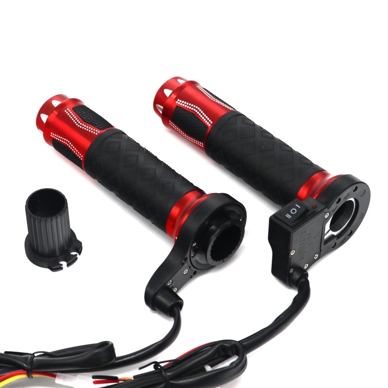 22mm - 7/8" - 12V - motorcycle handlebars - electric heated grips - aluminum - 2 piecesHand Grips & End