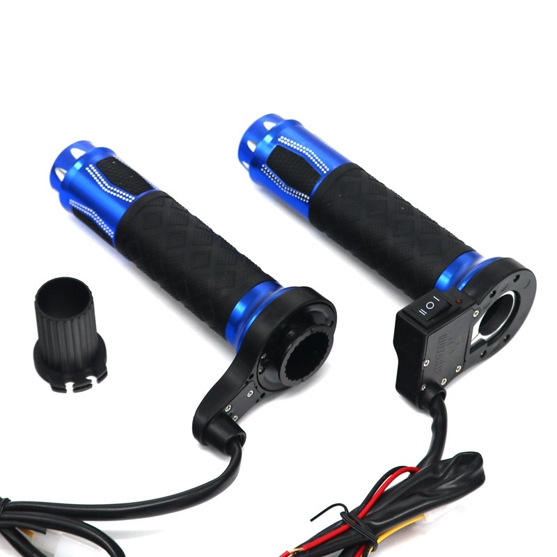 22mm - 7/8" - 12V - motorcycle handlebars - electric heated grips - aluminum - 2 piecesHand Grips & End