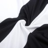 Sukienka mini bez rękawów - czarno-białe paski - plus sizeSukienki