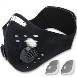 Maska ochronna na twarz / usta - KN95 - z filtrem PM25 - zawór powietrza - antybakteryjnaMaski na usta