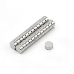 N35 - magnes neodymowy - mocny krążek - 6mm * 2mm - 50 sztukN35