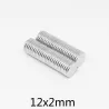 N35 - magnes neodymowy - mocny krążek - 12mm * 2mm - 10 sztukN35