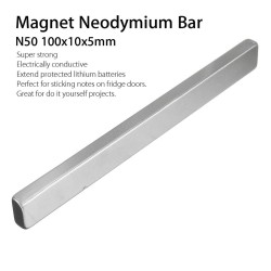 N50 - magnes neodymowy - mocny blok - 100 * 10 * 5 mm - 1 sztukaN50