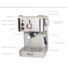 Gustino 19 Bar - semi automatic coffee maker - milk foamer - stainless steelKitchen