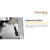 Gustino 19 Bar - semi automatic coffee maker - milk foamer - stainless steelKitchen