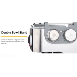 Gustino 19 Bar - semi automatic coffee maker - milk foamer - stainless steelKitchen