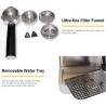 Gustino 19 Bar - semi automatic coffee maker - milk foamer - stainless steelKitchen