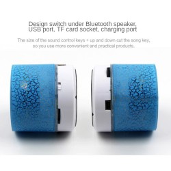 Mini Bluetooth speaker - LED - TF card - cracked designBluetooth speakers